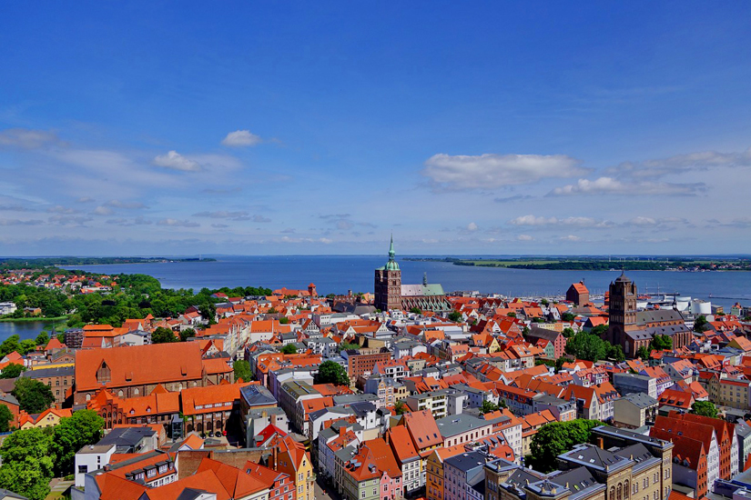 The historic Stralsund old town island is a UNESCO World Heritage Site
