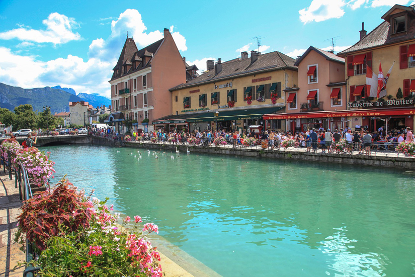Annecy old-city : Thiou river / Sometimes called "Venice of the Alps"