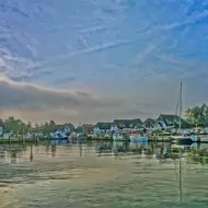 Hiddensee  is a car-free island in the Baltic Sea, located west of Germany's largest island, Rugen, on the German coast.