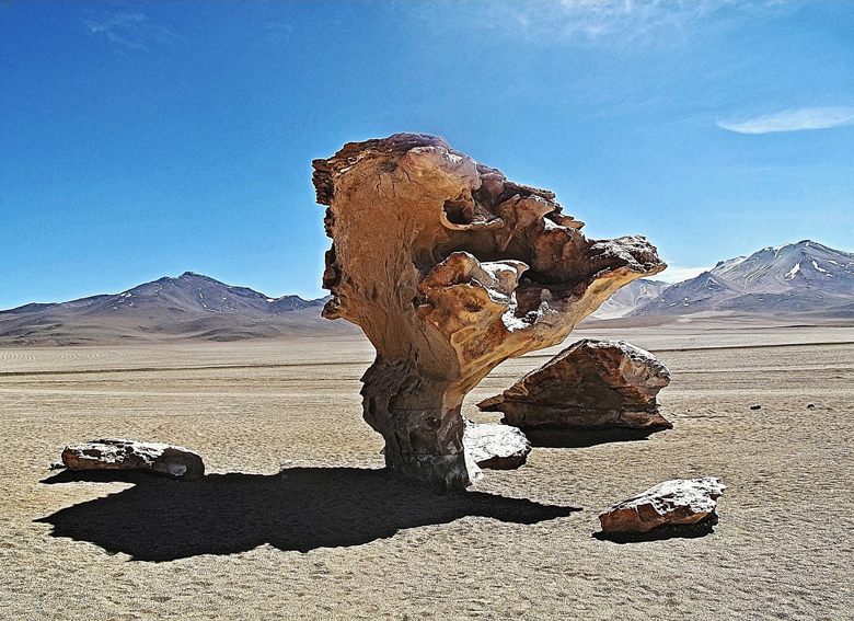 The Salvador Dali desert or simply Dali desert is a desert in southwestern Bolivia, located south of the department of Potosi within the Eduardo Abaroa Andean Fauna National Reserve