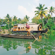 Called the "Venice of the East" for its canals, the city is a popular starting point for backwaters cruises