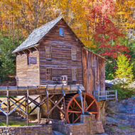 The Glade Creek Grist Mill is one of the most-photographed structures in the state, photographers and artists capturing the beauty of this iconic setting