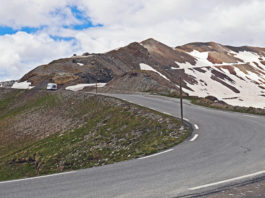 Col de la Bonette - Bonette Pass (2715 masl) is a mountain pass in the French Alps, near the border with Italy.