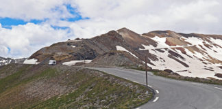 Col de la Bonette - Bonette Pass (2715 masl) is a mountain pass in the French Alps, near the border with Italy.