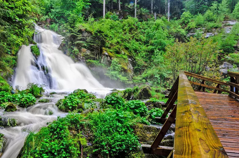 Experience the fascinating natural spectacle of the Triberg waterfalls during your holiday in the holiday home in the Black Forest and visit the highest waterfalls in Germany in the heart of the holiday region Middle Black Forest