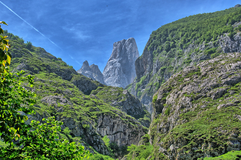 The Picos de Europa are a mountain range located along the northern coast of Spain