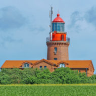 The BUK lighthouse is topographically the highest lighthouse in Germany