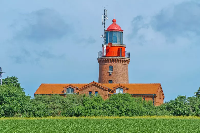 The BUK lighthouse is topographically the highest lighthouse in Germany