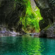 Martvili is one of the most popular canyons in Georgia. It is located in the Megrelia region, not far from the small town of Martvili on the Abashi River