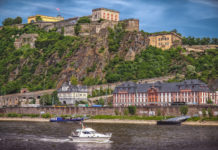 In 2002 the Upper Middle Rhine Valley became a UNESCO World Heritage Site. The site includes it as the northernmost point of the Erenbritstein Fortress.