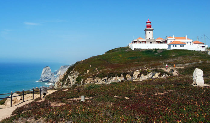 Cabo da Roca is a beautiful cliff that emerges 140 meters above the Atlantic It is the westernmost end of Europe.