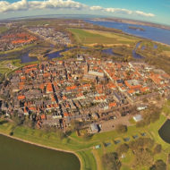 Naarden is a small town surrounded by large 17th-century fortifications, among the best preserved in Europe