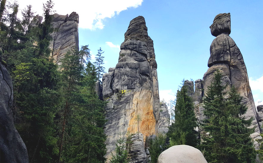 Adršpach Rocks is the most visited rock town in the Czech Republic. It attracts visitors with its fairytale charm and an inexhaustible number of rock formations.