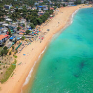 Unawatuna is a famous beach in the surroundings of Galle in the Southern Province of Sri Lanka.