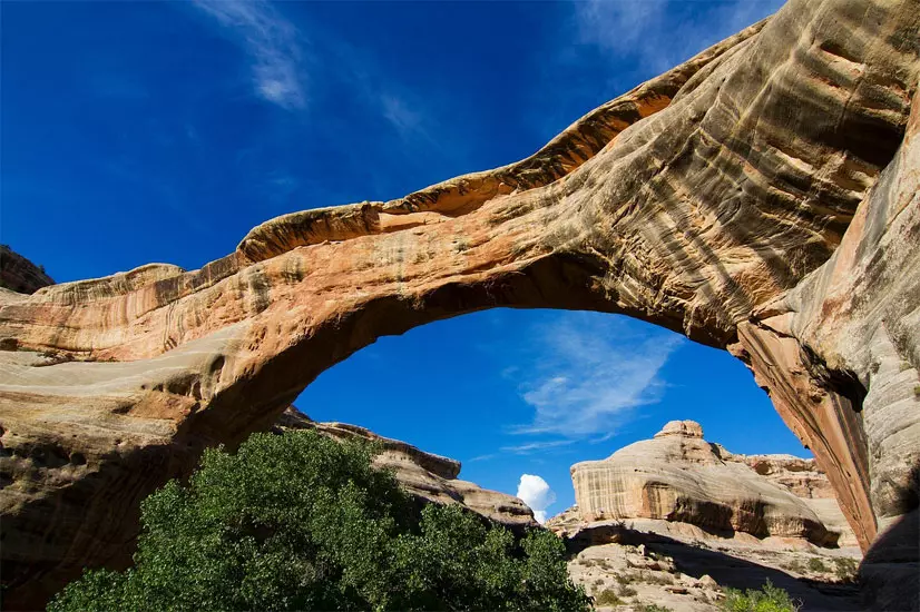 Sipapu Bridge is a natural arch in San Juan County, Utah, in the United States. It is protected within the Natural Bridges National Monument.