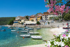 A resort center on the east coast of Istria, 50 km from Pula Airport, which became popular back in the 60s and 70s. Rabac is a suitable place for lovers of water sports and outdoor activities