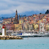 Menton - the westernmost resort of the Cote d'Azur, located between the possessions of Monaco and the Italian Riviera.