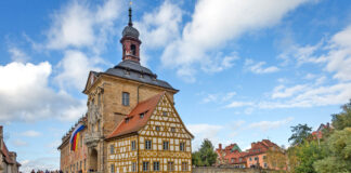 The main attraction of the Bamberg is the Old Town Hall. There is a legend that the local bishop did not permit the construction of this public building on the city land. Two bridges connect the Old Town Hall with the rest of the city - the Lower and the Upper.