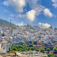 The white mountain village of Frigiliana is located in Andalusia