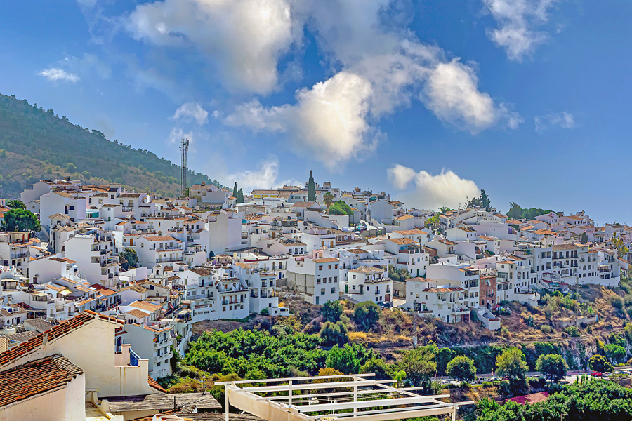 The white mountain village of Frigiliana is located in Andalusia