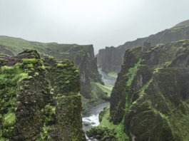 Fjadrárgljúfur in Iceland is considered the most beautiful canyon in the world