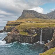 Múlafossur waterfall ,Faroe islands