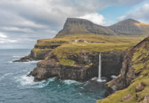 Múlafossur waterfall ,Faroe islands