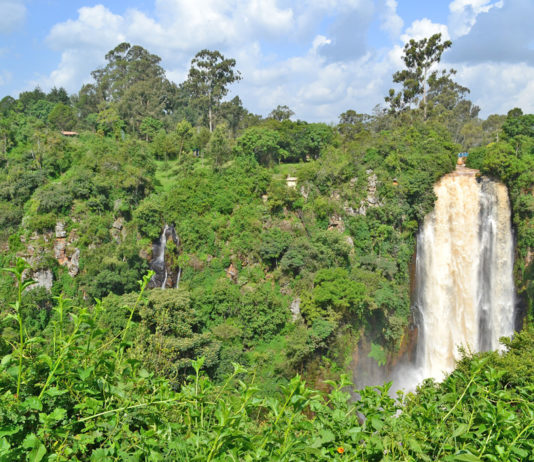 Nyahururu Falls or Thomson's Falls in central Kenya