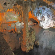 The Neptune's Grotto - Grotte di Nettuno are a stalactite cave near Alghero in the province of Sassari on the Italian island of Sardinia