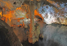 The Neptune's Grotto - Grotte di Nettuno are a stalactite cave near Alghero in the province of Sassari on the Italian island of Sardinia
