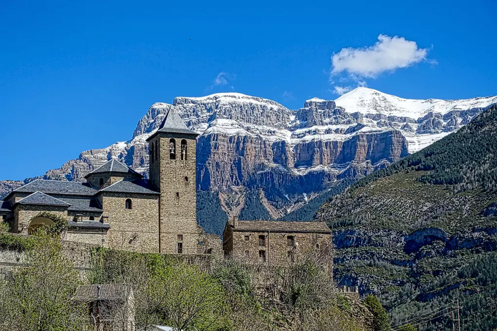 Torla is a picturesque village in the comarca of Sobrarbe, in the province of Huesca, in the autonomous community of Aragon in Spain.