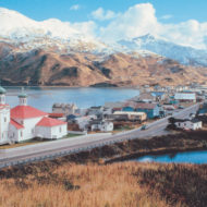 Dutch Harbor is a port on Amaknak Island, a small island near Unalaska Island in the US state of Alaska.
