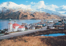 Dutch Harbor is a port on Amaknak Island, a small island near Unalaska Island in the US state of Alaska.