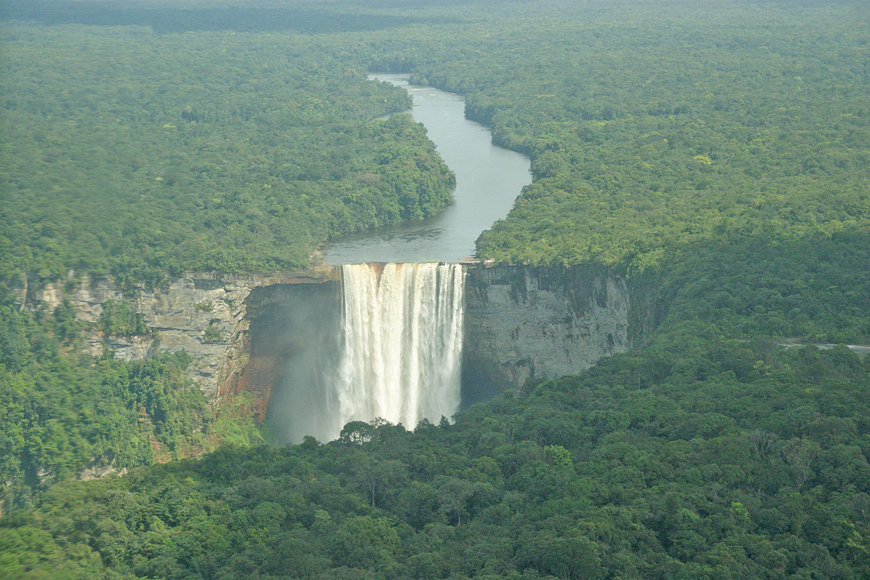 The Potaro River Kaieteur Falls are located at the entrance to the Potaro Gorge, in the Potaro-Siparuni region of Guyana - South America.