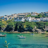 Port Isaac is a small picturesque fishing village on the north coast of Cornwall in south-west England ,United Kingdom. Port Isaac , Cornwall