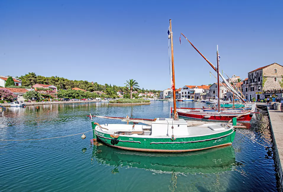 Vrboska is a picturesque village in Croatia, in the Split-Dalmatian County, in the municipality of Jelsa. It is situated on the north coast of the island of Hvar