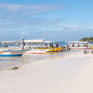 Alona Beach is a small tropical popular public beach located at the south-west tip of Panglao Island, Bohol in the Philippines.