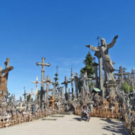 The Hill of Crosses is the site of a Catholic pilgrimage 12 km from the city of Šiauliai, in northern Lithuania.