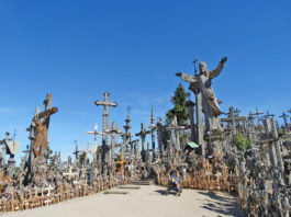 The Hill of Crosses is the site of a Catholic pilgrimage 12 km from the city of Šiauliai, in northern Lithuania.