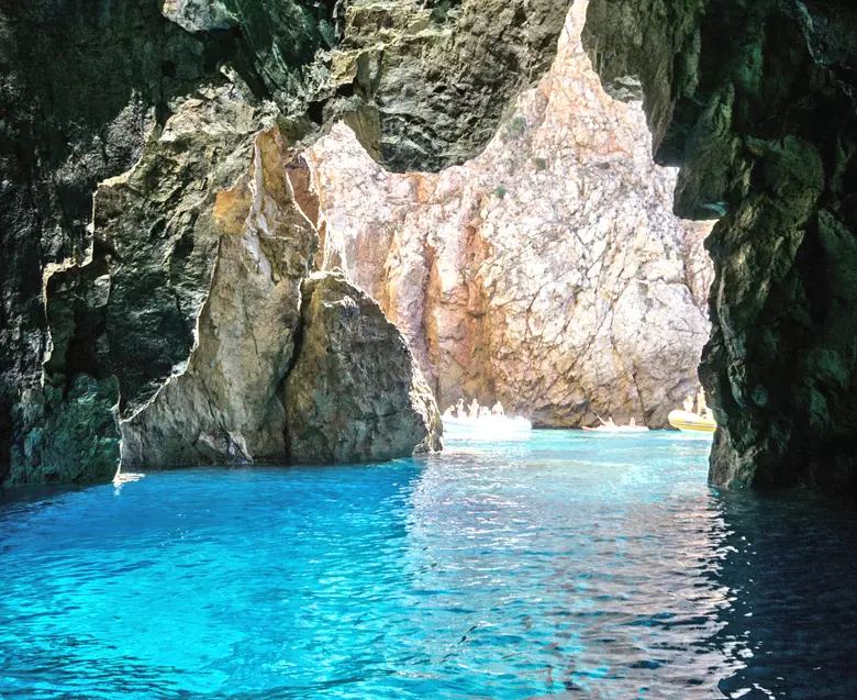 The Blue Cave Masua , Grotta Azzurra ,Sardinia