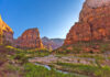 Angels Landing is a rock formation in Zion National Park in the US state of Utah.