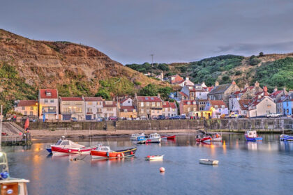 Staithes is a seaside village in Scarborough in North Yorkshire, England.