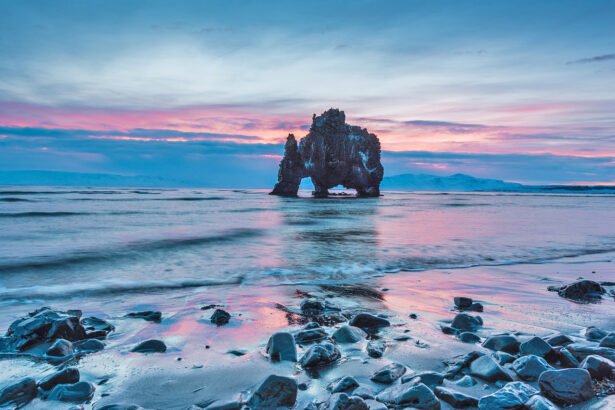 Hvitserkur or the Troll of Northwest Iceland, is a basalt rock on the eastern coast of the Vatnsnes Peninsula in northwestern Iceland.