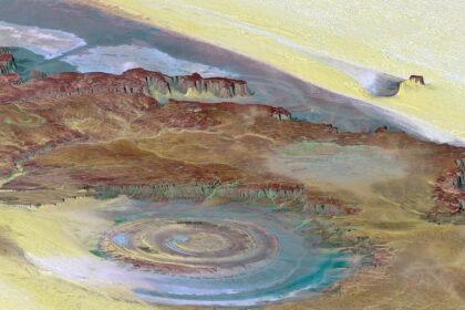 The Eye of the Sahara or The Richat structure, Mauritania