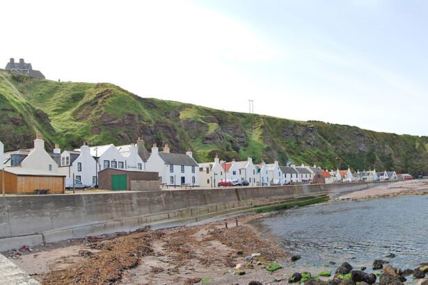 Pennan is a Scottish fishing village. It is located in the Aberdeenshire council area approximately 15 km west of Fraserburgh.