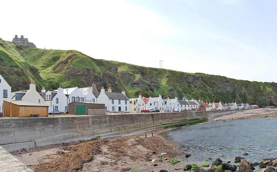 Pennan is a Scottish fishing village. It is located in the Aberdeenshire council area approximately 15 km west of Fraserburgh.
