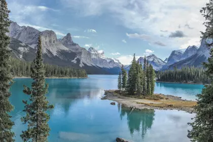 Spirit Island enjoys a high reputation throughout the world. It is one of the most famous and photographed views of the Canadian Rockies.