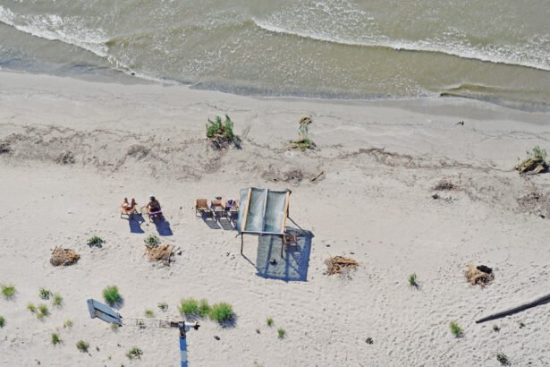 Sulina Beach, the beach with the finest sand on the shores of the Black Sea, Located approximately 3km from the town of Sulina,town in Tulcea County, Northern Dobruja, Romania.