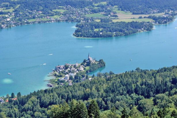 Maria Wörth is a village in the district of Klagenfurt-Land in Carinthia in Austria.