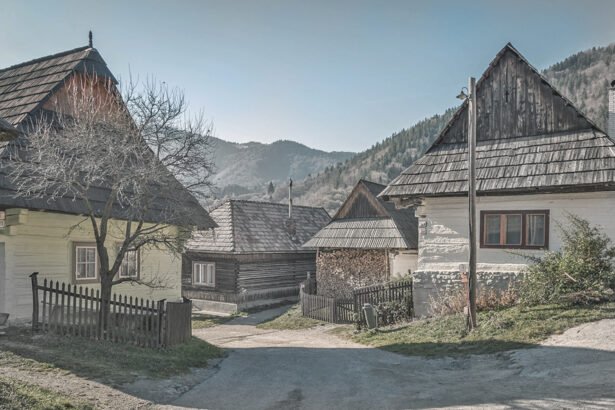 Vlkolínec is a picturesque village and district of Ružomberok in the Žilina Region in Slovakia